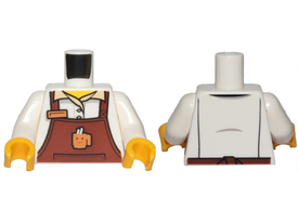 LEGO® los onderdeel Lijf met Motief Wit 973pb3256c01