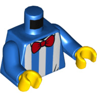 Plaatje in Gallery viewer laden, LEGO® los onderdeel Lijf met Motief Blauw 973pb3536c01