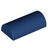 Plaatje in Gallery viewer laden, LEGO® los onderdeel Dakpan Gebogen Donkerblauw 6192b