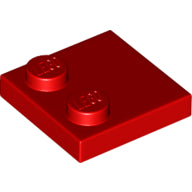 LEGO® los onderdeel Tegel Aangepast in kleur Rood 33909