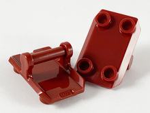 Plaatje in Gallery viewer laden, LEGO® los onderdeel Plaat Aangepast Donkerrood 30166