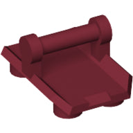 LEGO® los onderdeel Plaat Aangepast Donkerrood 30166