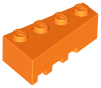 LEGO® los onderdeel Wig in kleur Oranje 41767