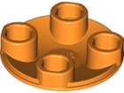 LEGO® los onderdeel Plaat Rond in kleur Oranje 2654