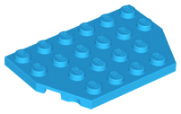 Plaatje in Gallery viewer laden, LEGO® los onderdeel Wig Plaat Donker Azuurblauw 32059