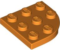 LEGO® los onderdeel Plaat Rond in kleur Oranje 30357