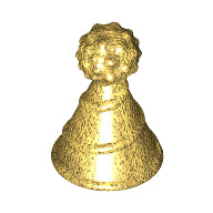 LEGO® los onderdeel Hoofddeksel Accessoire Parel Goud 24131