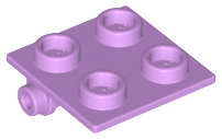 LEGO® los onderdeel Scharnier in kleur Medium Lavendel 6134