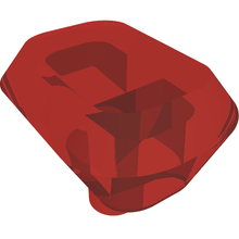 Plaatje in Gallery viewer laden, LEGO® los onderdeel Rots in kleur Doorzichtig Rood 36451a