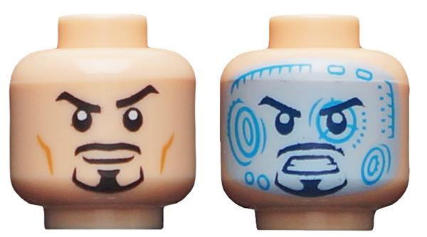 LEGO® los onderdeel Hoofd in kleur Lichte Noga 3626cpb2060