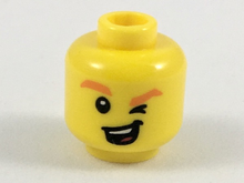 Plaatje in Gallery viewer laden, LEGO® los onderdeel Hoofd in kleur Geel 3626cpb2089
