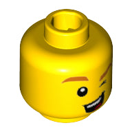 Plaatje in Gallery viewer laden, LEGO® los onderdeel Hoofd in kleur Geel 3626cpb2089
