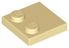 LEGO® los onderdeel Tegel Aangepast in kleur Geelbruin 33909