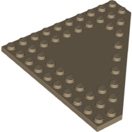 Plaatje in Gallery viewer laden, LEGO® los onderdeel Wig Plaat Donker Geelbruin 92584
