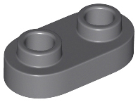 LEGO® onderdeel Plaat Rond Donker Blauwachtig Grijs 35480