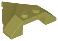 LEGO® los onderdeel Wig in kleur Olijfgroen 22391