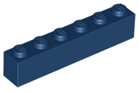 Plaatje in Gallery viewer laden, LEGO® los onderdeel Steen in kleur Donkerblauw 3009