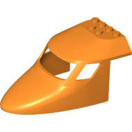 LEGO® los onderdeel Vliegtuig in kleur Oranje 87613