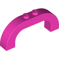 Plaatje in Gallery viewer laden, LEGO® los onderdeel Steen Boog in kleur Donker Roze 6183