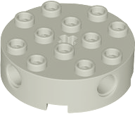 LEGO® los onderdeel Steen Rond in kleur Lichtgrijs 6222