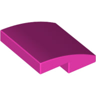 Plaatje in Gallery viewer laden, LEGO® los onderdeel Dakpan Gebogen Donker Roze 15068