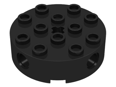 LEGO® los onderdeel Steen Rond in kleur Zwart 6222