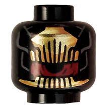 Plaatje in Gallery viewer laden, LEGO® los onderdeel Hoofd in kleur Zwart 3626cpb2069