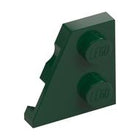 LEGO® los onderdeel Wig Plaat in kleur Donkergroen 24299