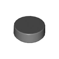 LEGO® onderdeel Tegel Rond Donker Blauwachtig Grijs 98138