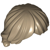 Plaatje in Gallery viewer laden, LEGO® los onderdeel Haar in kleur Donker Geelbruin 92746