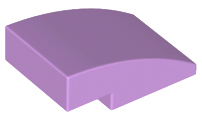 Plaatje in Gallery viewer laden, LEGO® los onderdeel Dakpan Gebogen Medium Lavendel 24309