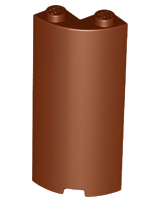 LEGO® los onderdeel Cilinder in kleur Roodachtig Bruin 30987