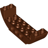 LEGO® los onderdeel Dakpan Gebogen Roodachtig Bruin 11301