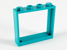 Plaatje in Gallery viewer laden, LEGO® los onderdeel Raamkozijn Donker Turkoois 60594