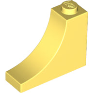 Plaatje in Gallery viewer laden, LEGO® los onderdeel Steen Boog Helder Lichtgeel 18653