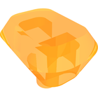 LEGO® los onderdeel Rots in kleur Doorzichtig Oranje 36451a