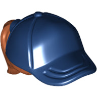 Plaatje in Gallery viewer laden, LEGO® los onderdeel Haar in kleur Donker Oranje 35660pb02