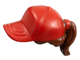 LEGO® los onderdeel Haar in kleur Roodachtig Bruin 35660pb01