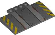 Plaatje in Gallery viewer laden, LEGO® Dakpan Gebogen met Motief 15625pb022