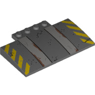 Plaatje in Gallery viewer laden, LEGO® Dakpan Gebogen met Motief 15625pb022