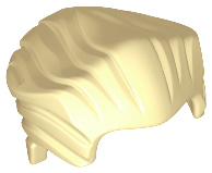 LEGO® los onderdeel Haar in kleur Geelbruin 64798