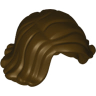 Plaatje in Gallery viewer laden, LEGO® los onderdeel Haar in kleur Donker Bruin 20877