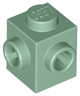 LEGO® los onderdeel Steen Aangepast in kleur Zandgroen 26604