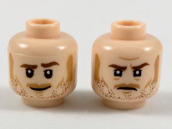 LEGO® los onderdeel Hoofd in kleur Lichte Noga 3626cpb2124