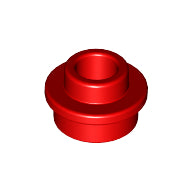 Plaatje in Gallery viewer laden, LEGO® los onderdeel Plaat Rond in kleur Rood 85861