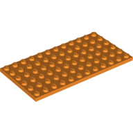 LEGO® los onderdeel Plaat Algemeen in kleur Oranje 3028