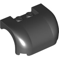 LEGO® los onderdeel Spatbord in kleur Zwart 38224