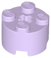 LEGO® los onderdeel Steen Rond in kleur Lavendel 3941