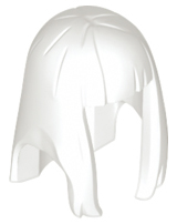 Plaatje in Gallery viewer laden, LEGO® los onderdeel Haar in kleur Wit 17346