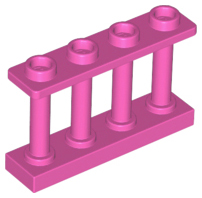 Plaatje in Gallery viewer laden, LEGO® los onderdeel Hek in kleur Donker Roze 15332